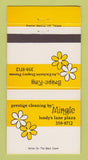 Matchbook Cover - Mingle Cleaning Drapes Lundy's Lane ON WEAR 30 Strike