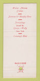 Matchbook Cover - Louis Men's Clothes Boston MA 30 Strike