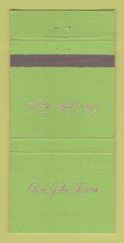 Matchbook Cover - Alice John Rogers Women's Clothes Boca Raton FL 30 Strike