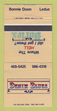 Matchbook Cover - Denim Blues Bonnie Doon Leduc AB WEAR 30 Strike