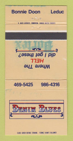Matchbook Cover - Denim Blues Bonnie Doon Leduc AB WEAR 30 Strike