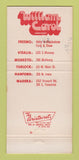 Matchbook Cover - William Carlol Clothes Levi's Lee Fresno Visalia CA 30 Strike