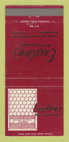 Matchbook Cover - Engelson's Clothes Minneapolis MN WEAR 30 Strike