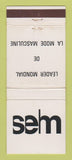 Matchbook Cover - SEHn Men's Clothes Paris France WEAR