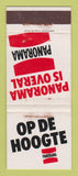 Matchbook Cover - Panorama Op De Hoogte Clothes Amsterdam WORN