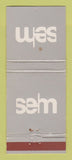 Matchbook Cover - Sehn Men's Clothes Paris France WEAR