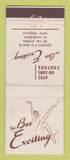 Matchbook Cover - Les Bas Exciting girlie France WEAR