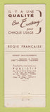 Matchbook Cover - Les Bas Exciting girlie France WEAR
