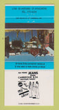 Matchbook Cover - Jeans Carrefour Boutique St Hyacinthe QC clothes 30 Strike