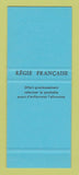 Matchbook Cover - Selection Avenue Chemisier Habilleur Clothes France SAMPLE