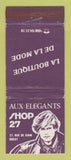 Matchbook Cover - La Boutique de la Mode Clothes Brest France WORN