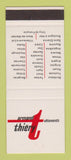 Matchbook Cover - Armand Thiery Clothes? France Paris