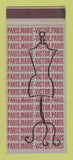 Matchbook Cover - Paris Marie Victor Clothes France SAMPLE