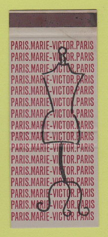 Matchbook Cover - Paris Marie Victor Clothes France SAMPLE