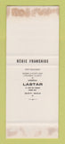 Matchbook Cover - Gardes Tissus Vetements Clothes Civray France SAMPLE WEAR