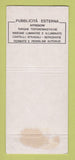 Matchbook Cover - Damir Pubblicita Palermo Catania Italy