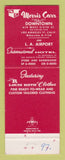 Matchbook Cover - Morris Carr Men's Clothes Los Angeles CA WEAR