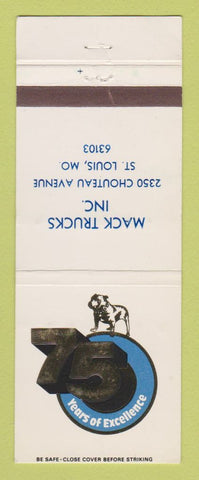 Matchbook Cover - Mack Semi Trucks St Louis MO WEAR