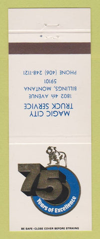 Matchbook Cover - Mack Semi Trucks Billings MT
