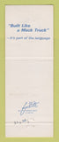 Matchbook Cover - Mack Semi Trucks Allentown PA