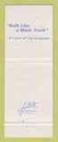 Matchbook Cover - Mack Semi Trucks Akron OH