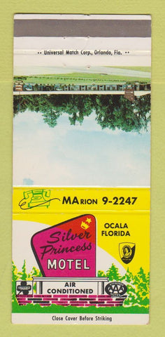 Matchbook Cover - Silver Princess Motel Ocala FL 30 Strike