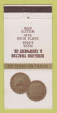 Matchbook Cover - Caterpillar Tractors Berglund Santa Rosa Willits CA 30 Strike