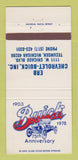 Matchbook Cover - 1978 Buick Erb Chevrolet Tecumseh MI 30 Strike