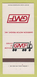 Matchbook Cover - Garrison Motor Freight Trucking GMF AR MO 30 Strike