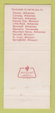 Matchbook Cover - Garrison Motor Freight Trucking GMF AR MO 30 Strike