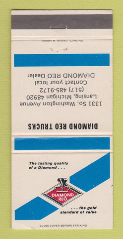 Matchbook Cover - Diamond REO Trucks Lansing MI WEAR 30 Strike