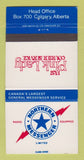 Matchbook Cover - Northern Messenger Pink Lady Courier Calgary AB WEAR 30 Strike