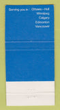 Matchbook Cover - Northern Messenger Pink Lady Courier Calgary AB WEAR 30 Strike
