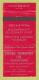 Matchbook Cover - Eppens' Transport Trucking North Battleford SK 30 Strike