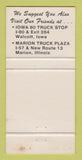 Matchbook Cover - Interstate Truck Stops Oak Grove MO Blue Springs  30 Strike