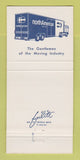 Matchbook Cover - North American Van Lines Trucking Glendale CA 30 Strike