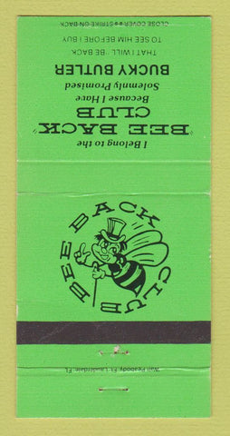 Matchbook Cover - Fowlkes Chevrolet Pompano Beach FL Bucky Butler 30 Strike