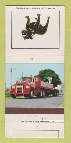 Matchbook Cover - Mack Trucks Semi Fairbanks AK 30 Strike