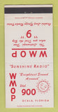 Matchbook Cover - WMOP Radio Ocala FL 900 AM 30 Strike