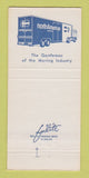 Matchbook Cover - North American Van Lines Cor O Van Moving 30 Strike