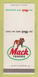 Matchbook Cover - Mack Semi Trucks 30 Strike