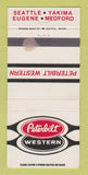 Matchbook Cover Peterbilt Semi Truck Seattle Yakima WA Medford OR WEAR 30 Strike