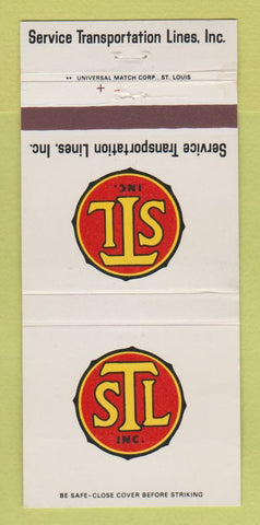Matchbook Cover - Service Transportation Lines Trucking 30 Strike
