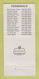 Matchbook Cover - Service Transportation Lines Trucking 30 Strike