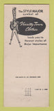 Matchbook Cover - Varsity Town Clothes Rhea Warner Rock Hill SC 30 Strike