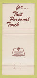 Matchbook Cover - Crawford Men's Clothes Troy MI 30 Strike