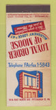 Matchbook Cover - Moose Lodge Pittsburgh PA 21 Strike Feature