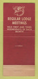 Matchbook Cover - Moose Lodge Pittsburgh PA 21 Strike Feature