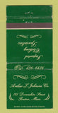 Matchbook Cover - Arthur Johnson Clothes Boston MA WORN 30 Strike