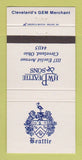 Matchbook Cover - HW Beattie Gems Cleveland OH 30 Strike
